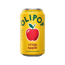 Olipop Crisp Apple Prebiotic Soda
