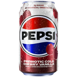 Pepsi Prebiotic Cherry Vanilla Cola