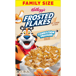 Kellogg's Frosted Flakes Cookies & Cream Milkshake Cereal