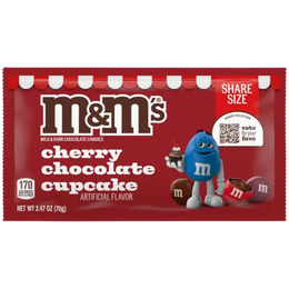 M&M's Cherry Chocolate Cupcake