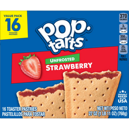 Pop-Tarts Unfrosted Strawberry (16 Pack)