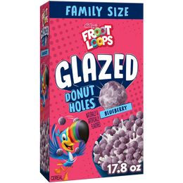 Kellogg's Froot Loops Glazed Donut Holes - Blueberry