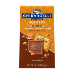 Ghirardelli Squares Milk Chocolate Caramel Waffle Cone