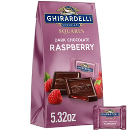 Ghirardelli Dark Chocolate Raspberry Candy Squares