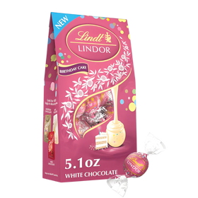 Lindt Lindor Birthday Cake White Chocolate Truffles