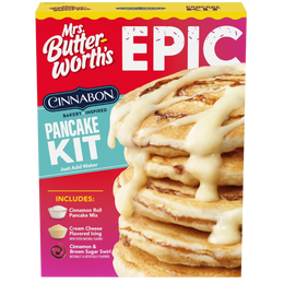 Mrs. Butterworth's Epic Cinnabon Pancake Kit