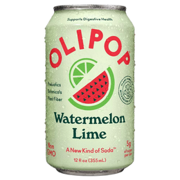 Olipop Watermelon Lime Prebiotic Soda